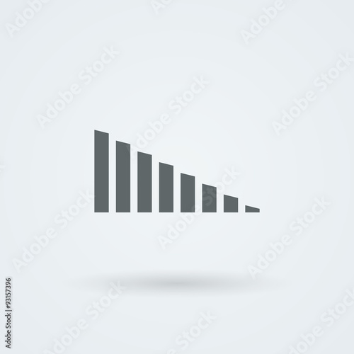 Minimalistic Vector icons volume or equalizer.