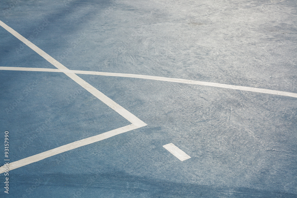 White lines on basketball floor texture