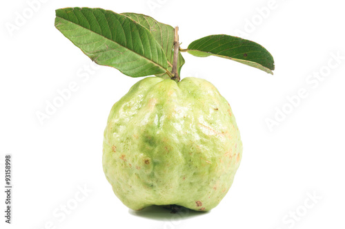 isolated guava on white background
