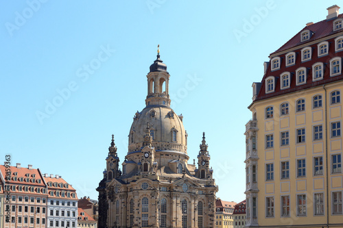 Church Dresden Frauenkirche at Neumarkt, Germany