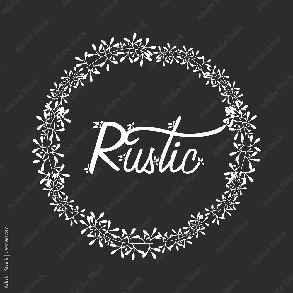 Rustic graphic design