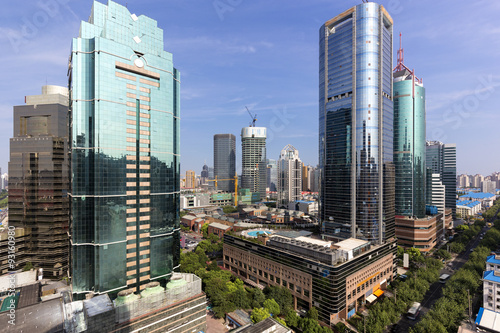 Photography Morning, Shanghai Bund buildings