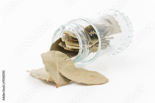 bottle of bay leaf