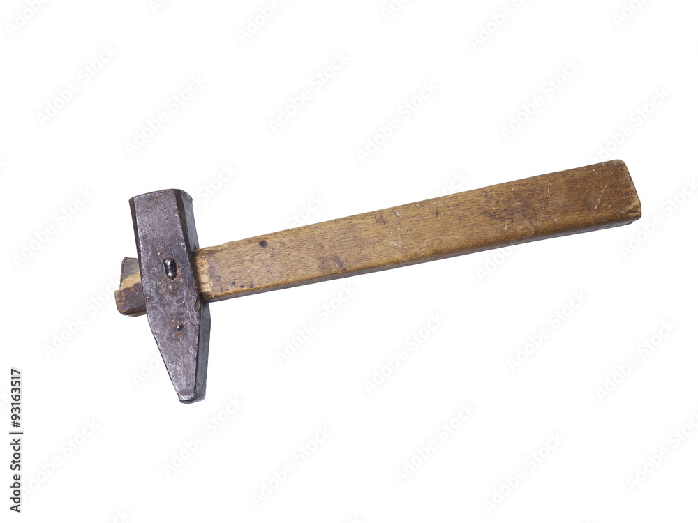 used hammer isolated on white background used hammer isolated on white background