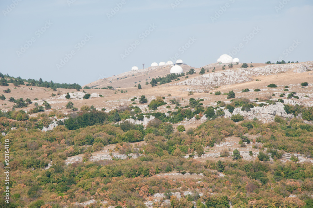 Observatory on top of 1234-metre high Ai-Petri mountain, Crimea