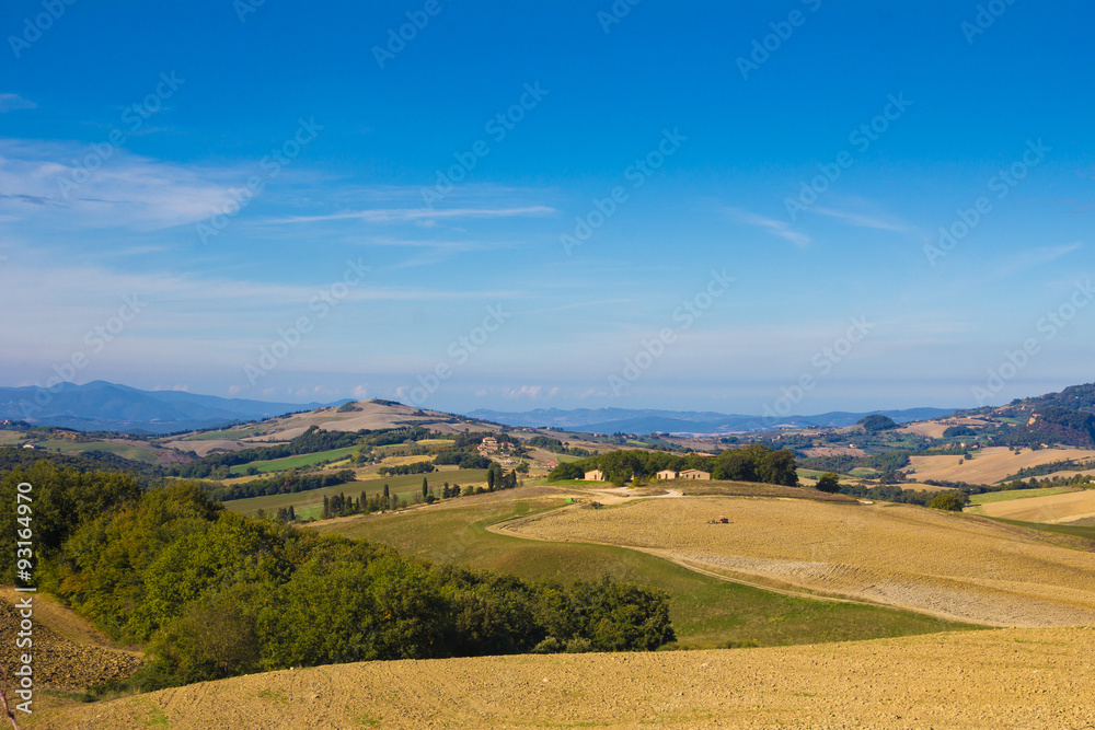 Paesaggio tipico rurale della toscana