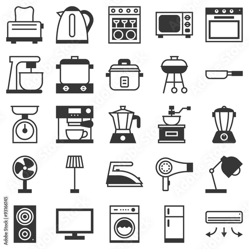 Vector household icons