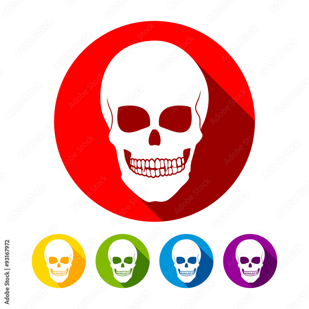 Skull Flat Icons