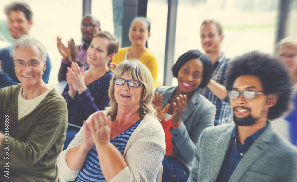 Diverse People Happiness Friendship Audience Seminar Concept Diverse People Happiness Friendship Audience Seminar Concept