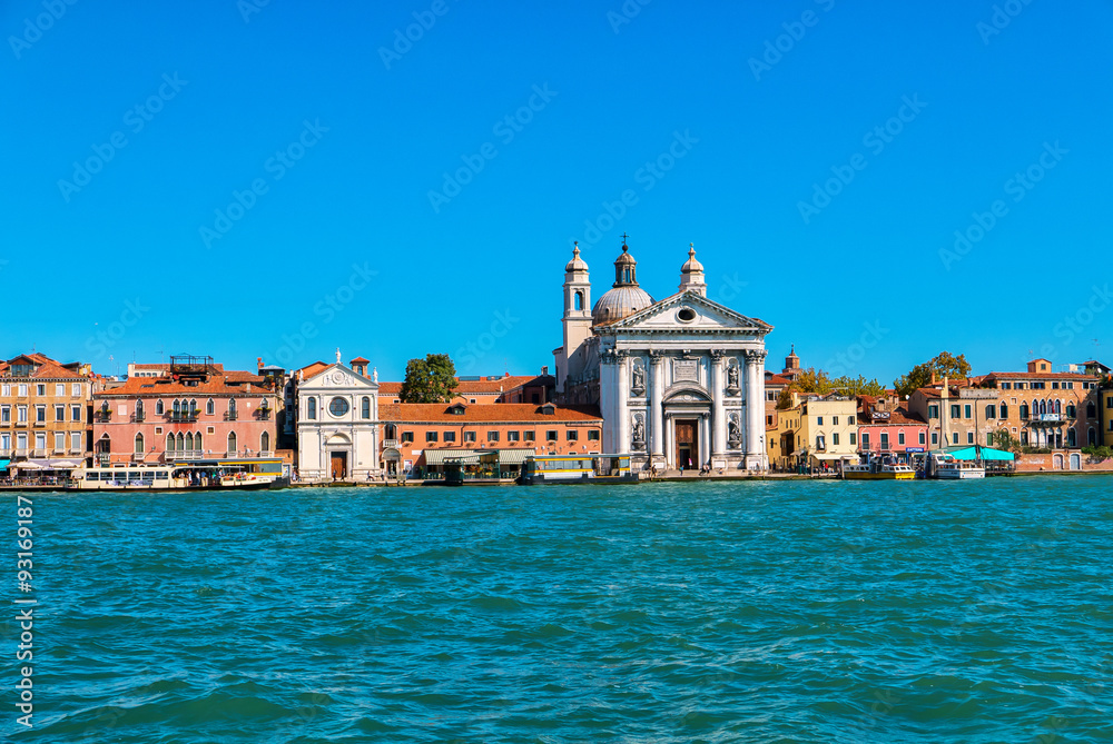 View from Giudecca canal, Venice, Italy.