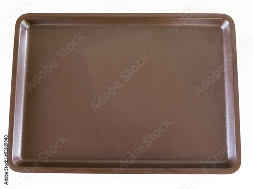 Coffee tray on white background
