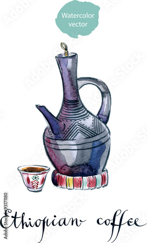Clay coffee pot