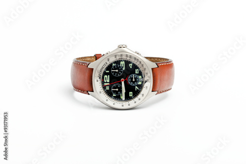 Swiss watches on white background. Product photography.