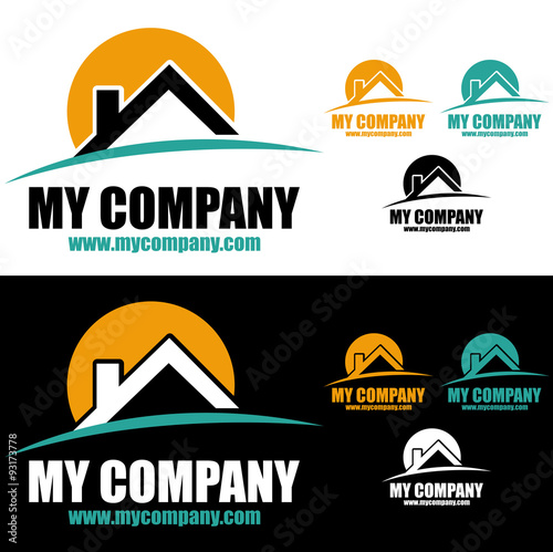 logo maison toiture
