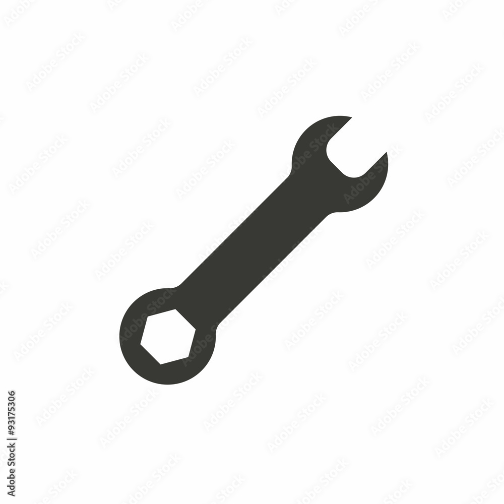 Wrench icon. Wrench icon.