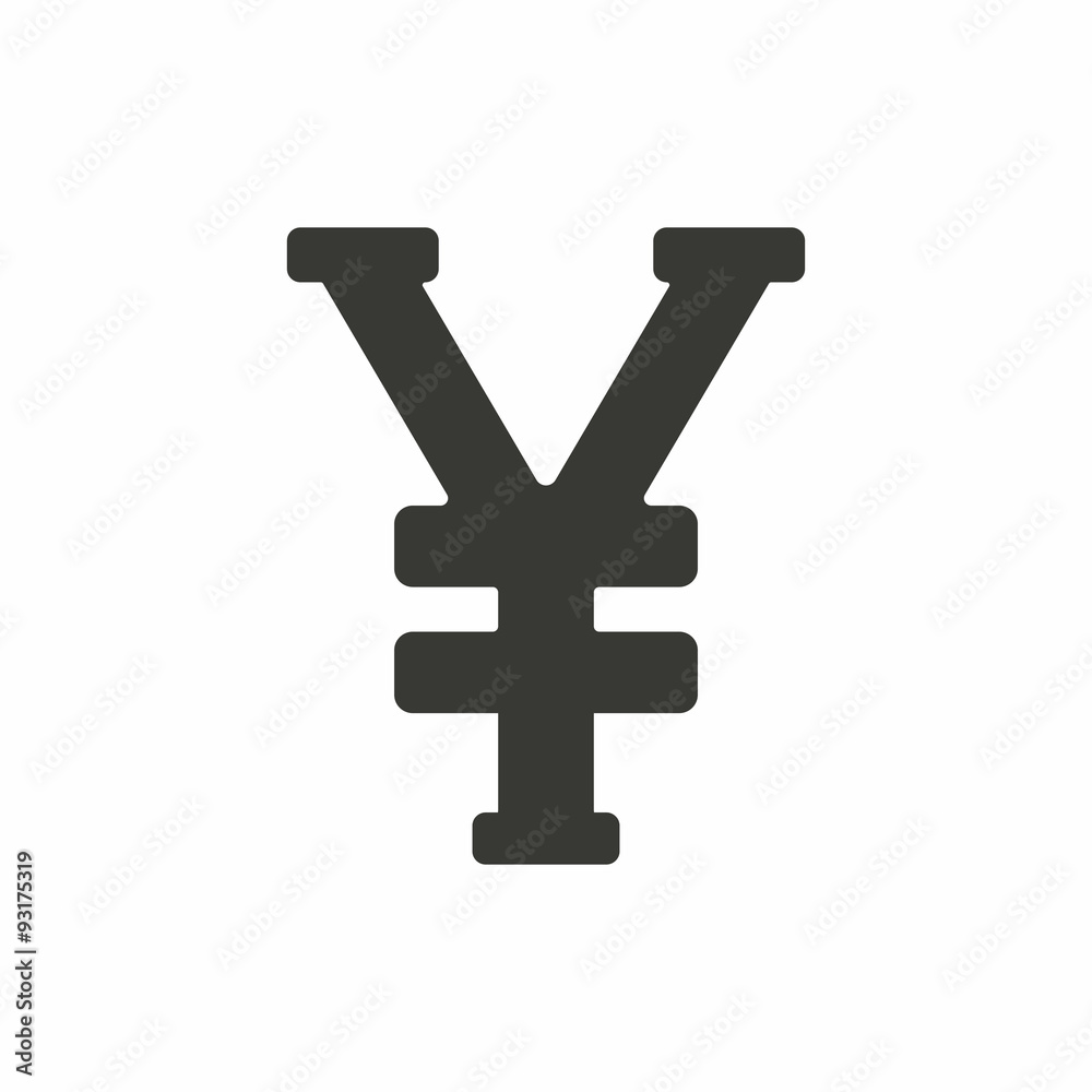 Fototapeta premium Yen icon.
