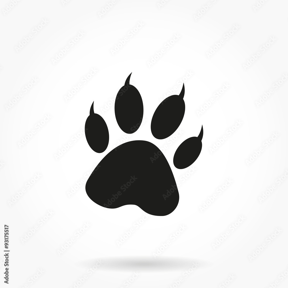 Paw icon. Paw icon.