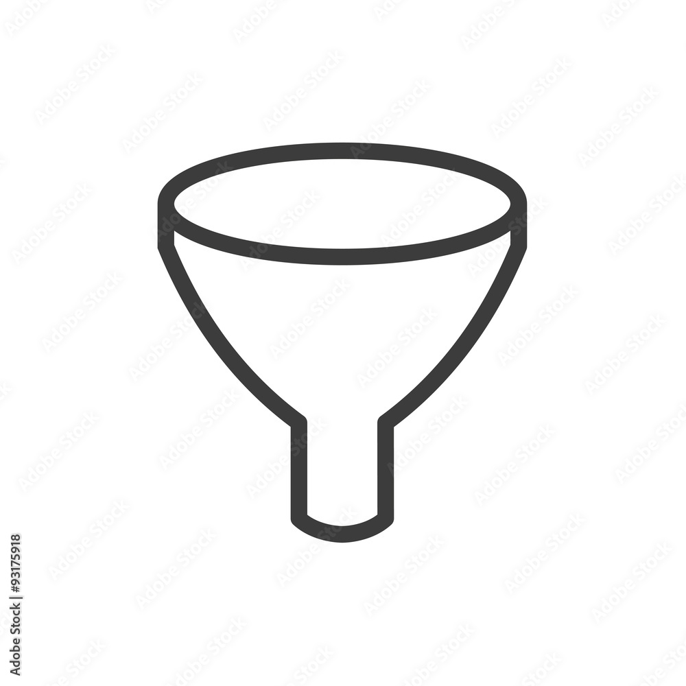 Funnel icon. Funnel icon.
