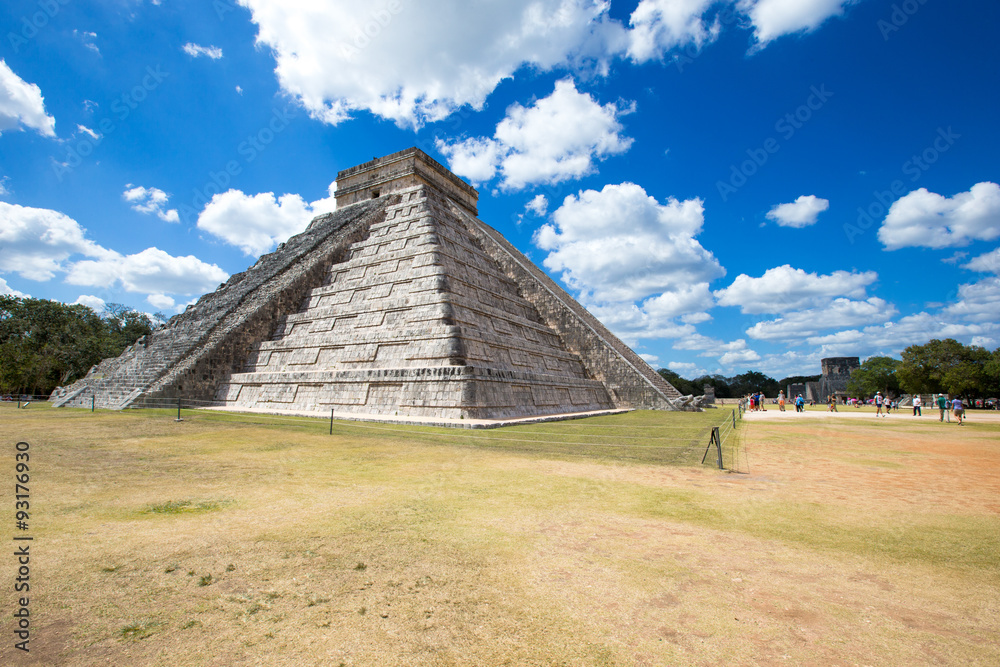 Kukulkan Pyramid in Chichen Itza Site