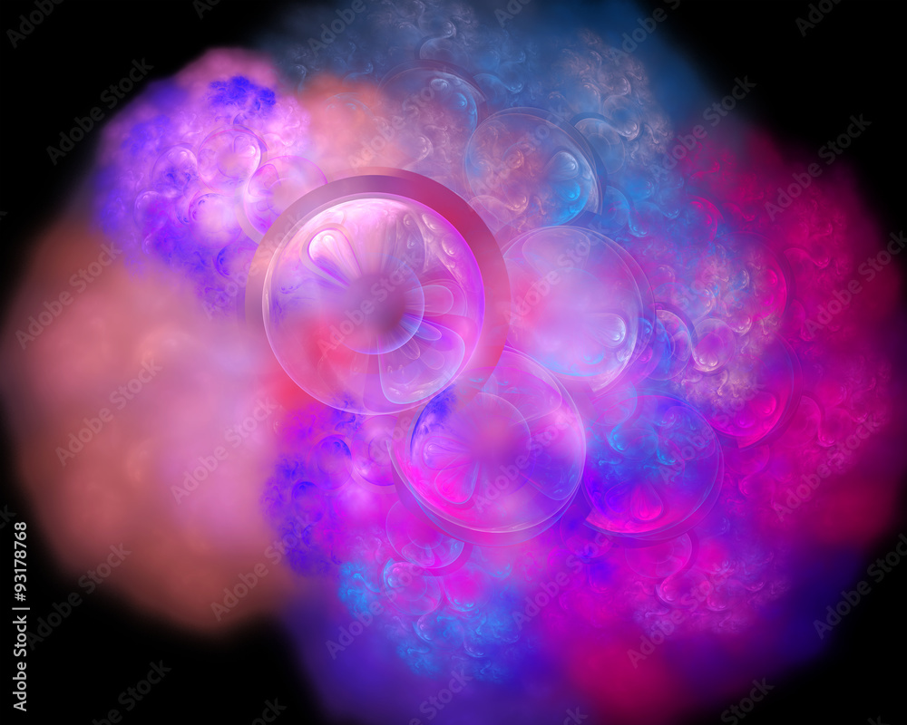 Obraz premium Abstract fractal illustration for creative design