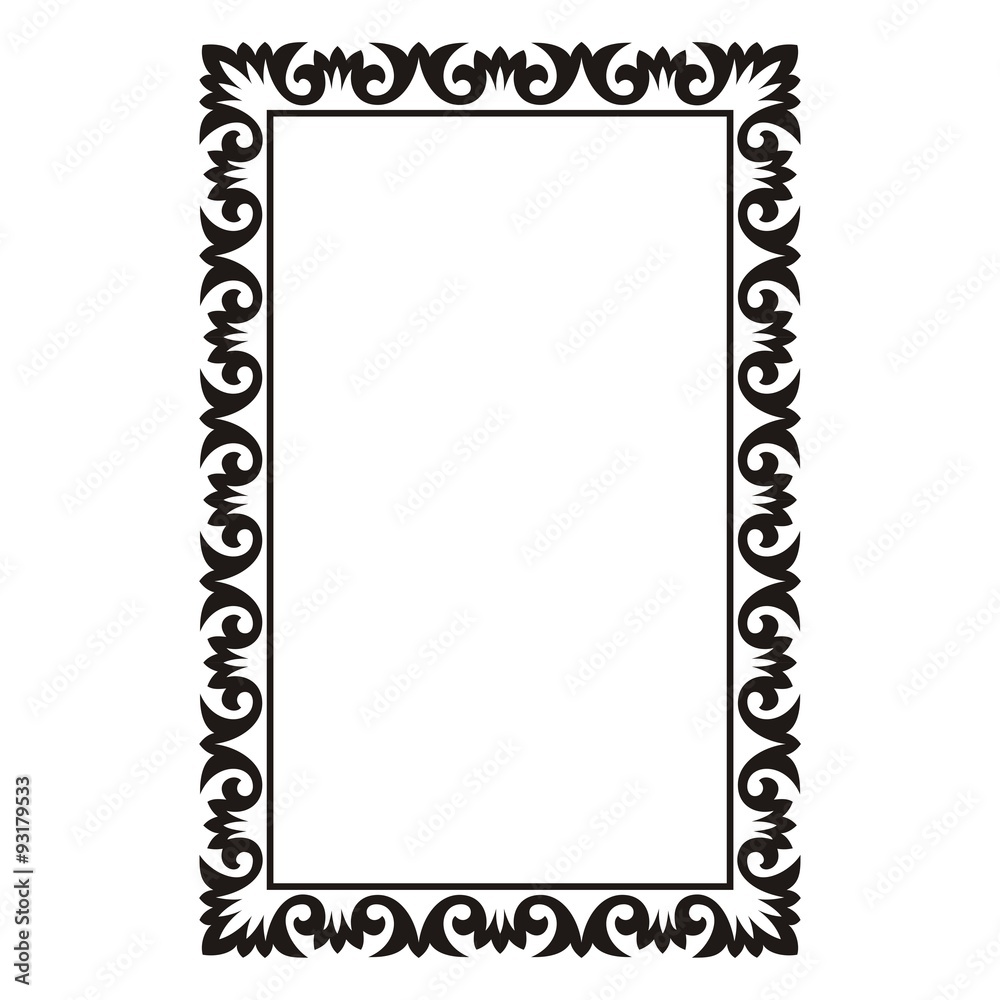 rectangular frame with Italian ornament. rectangular frame with Italian ornament.
