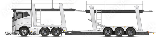 Camion transport voiture 18