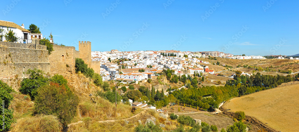Panoramic view of Ronda, Malaga province, Spain