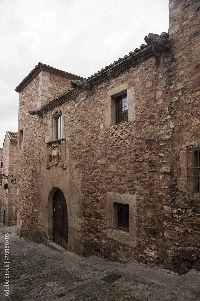 Hermosa ciudad monumental de Cáceres situada en la región de Extremadura, España Hermosa ciudad monumental de Cáceres situada en la región de Extremadura, España