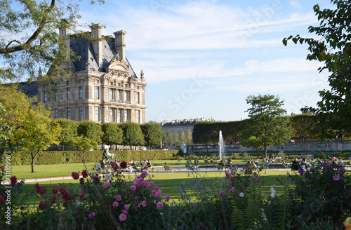 Photography Paris -  Local and Tourist in famous Tuileries garden