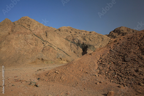 red mountains  rocks Egypt Sinai
