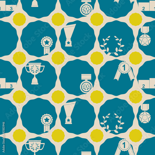 seamless background with  awards for your design
