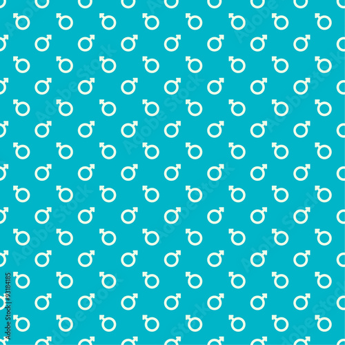 Repeating geometric background with sign of masculinity.