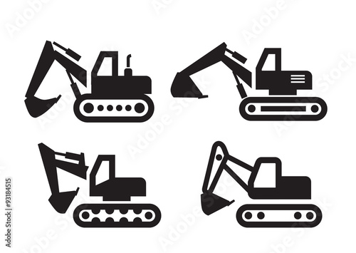 Excavator icon photo