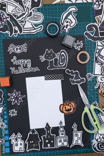 Halloween Scrapbook layout