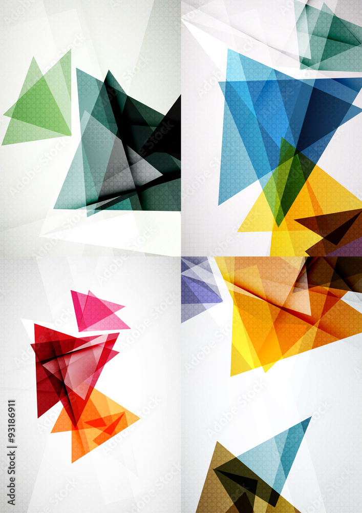 Set of angle and straight lines design abstract backgrounds Set of angle and straight lines design abstract backgrounds