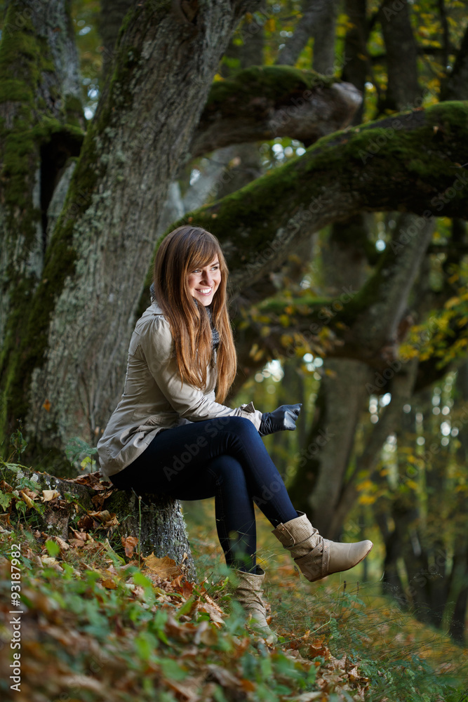 Positive woman outdoor Positive woman outdoor