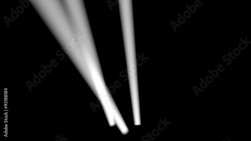 Laser Light Beam Streaming Through the Darkness photo