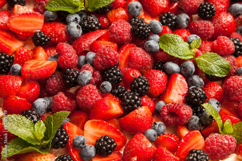 Canvas-taulu Berries dessert.