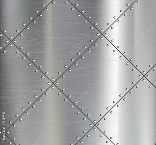 Background of the metal plates with riveted.