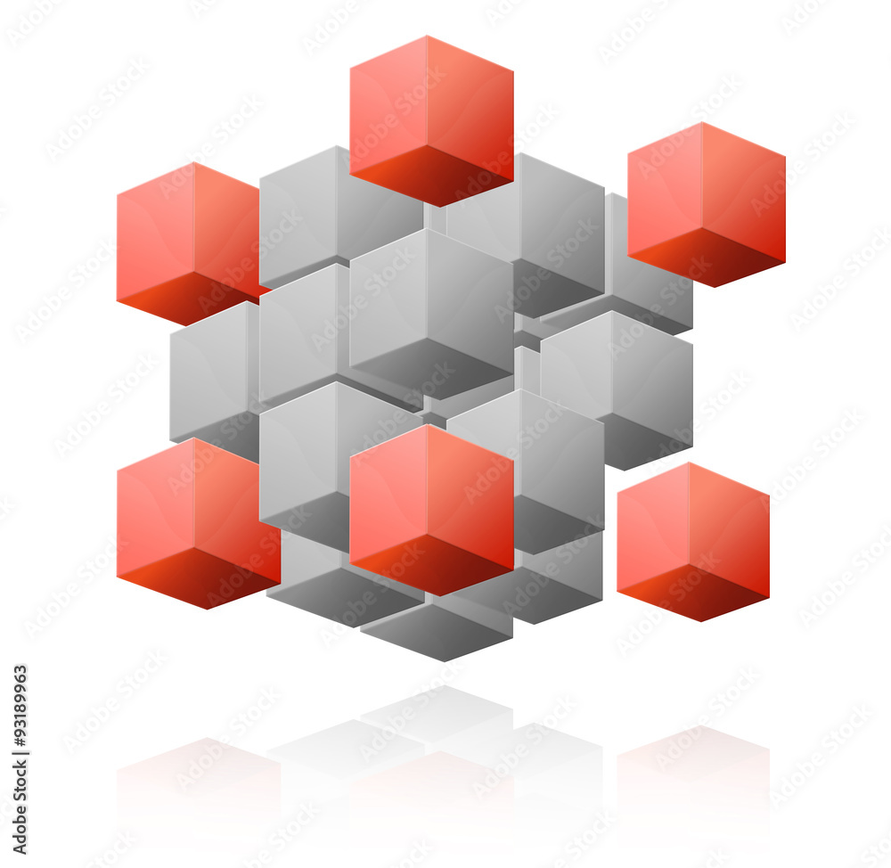 Cube abstract illustration Cube abstract illustration