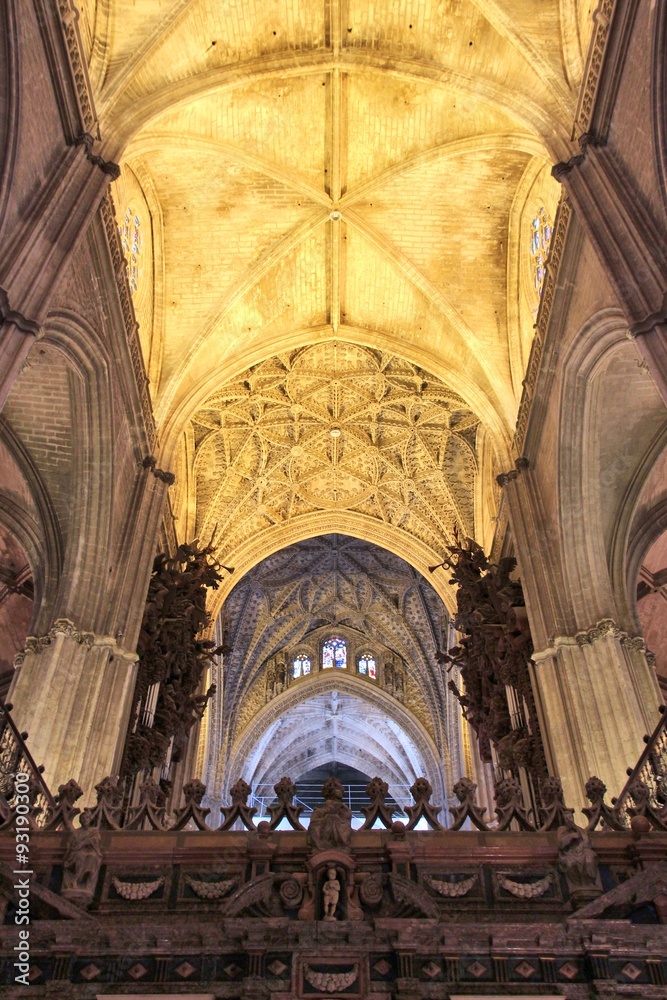 Obraz premium Seville Cathedral interior, Spain