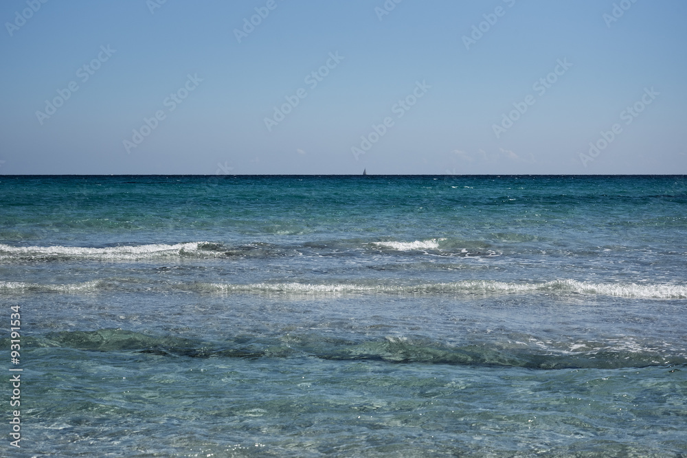 Clear Mediterranean sea water.