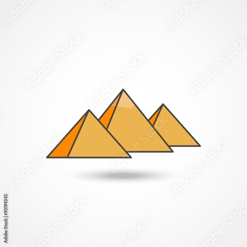 Egypt pyramids icon