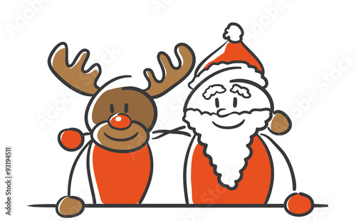 Stick Figure Series Red / Christmas