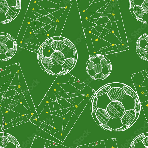 Soccer / Football seamless pattern vector abstract background