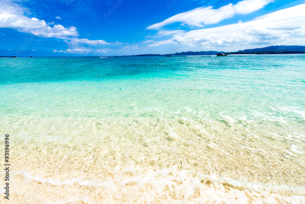 Sea, beach, landscape. Okinawa, Japan, Asia.