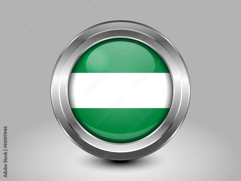 Flag of Afghanistan. Metal Round Icon Flag of Afghanistan. Metal Round Icon