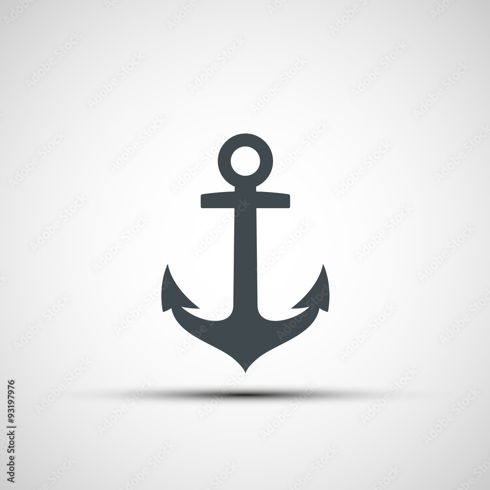 Ship anchor logo. Ship anchor logo.