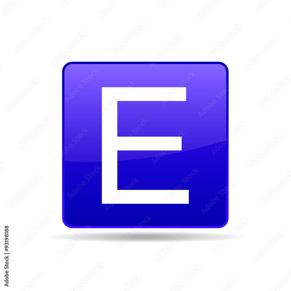 vector icon of letter