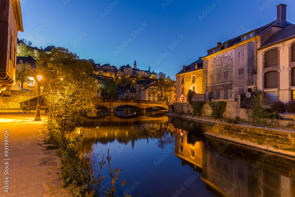 The river Grund in the City of Luxembourg a World Heritage Site